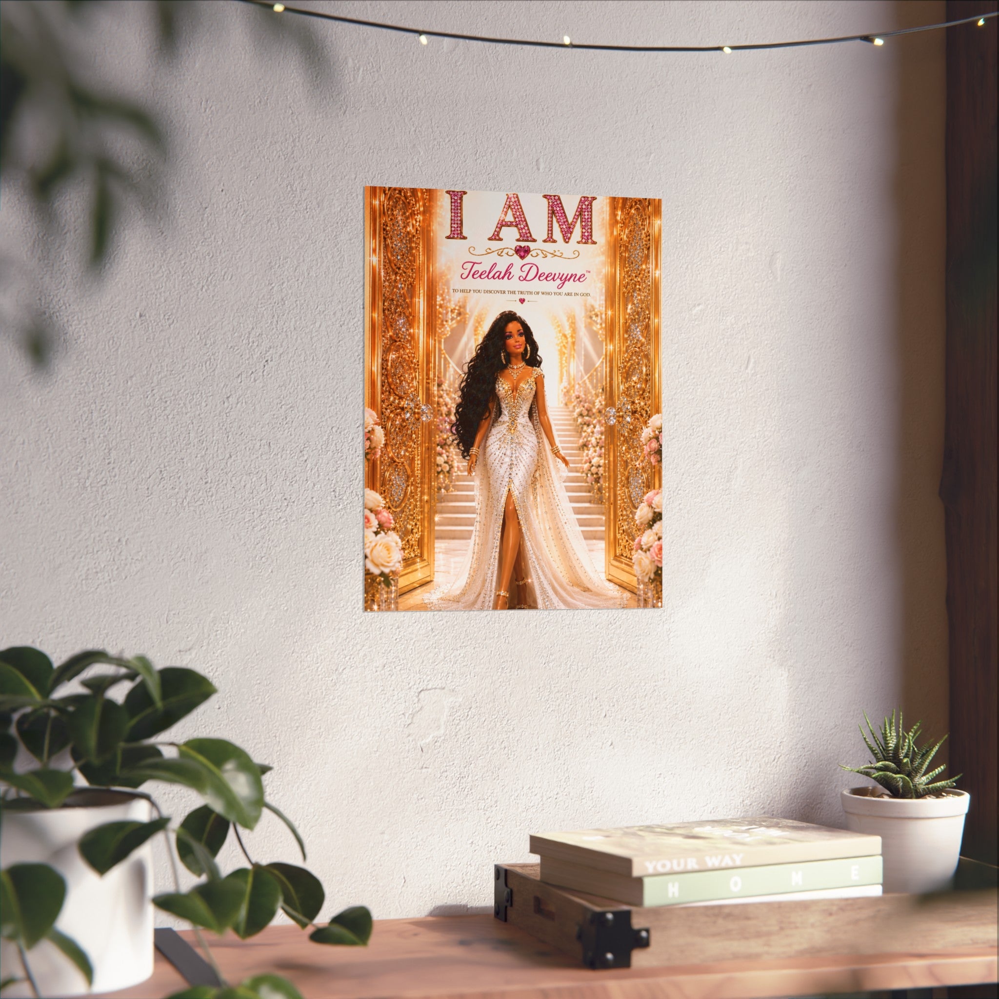 I AM Fine Art Poster — Inspirational Black Woman Empowerment Wall Art