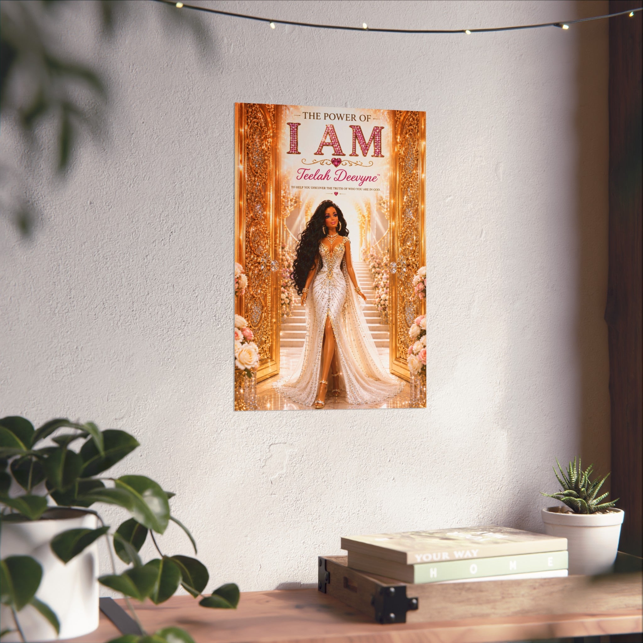 I AM Fine Art Poster — Inspirational Black Woman Empowerment Wall Art