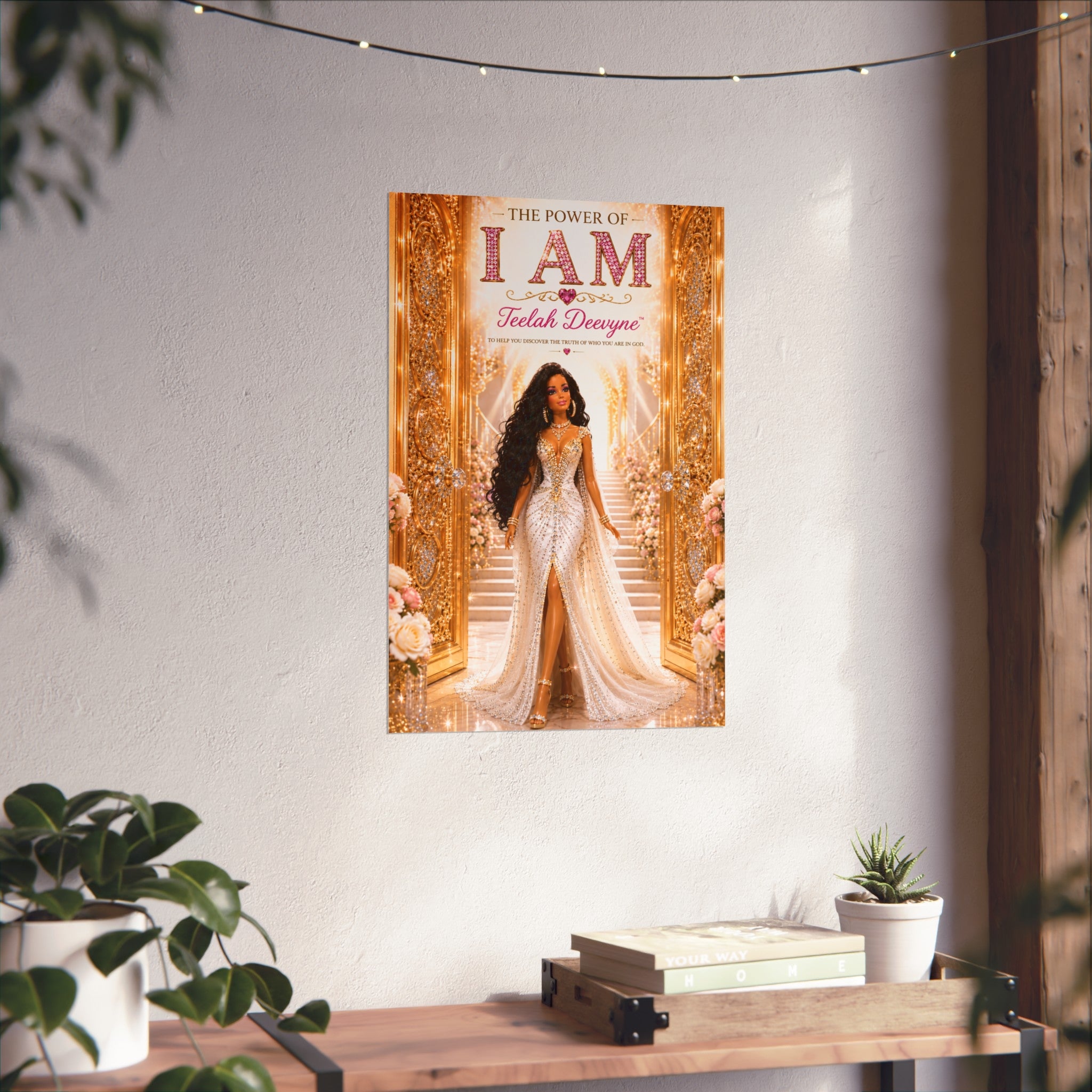 I AM Fine Art Poster — Inspirational Black Woman Empowerment Wall Art