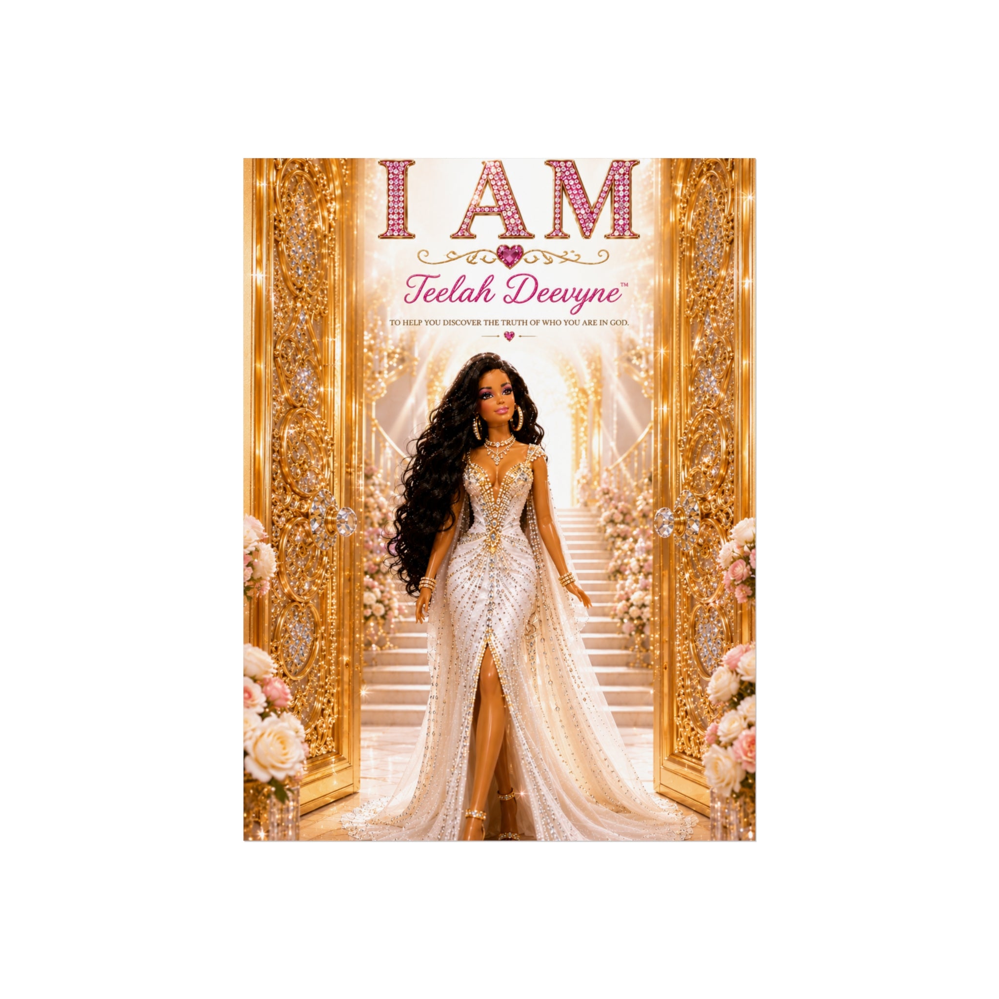 I AM Fine Art Poster — Inspirational Black Woman Empowerment Wall Art