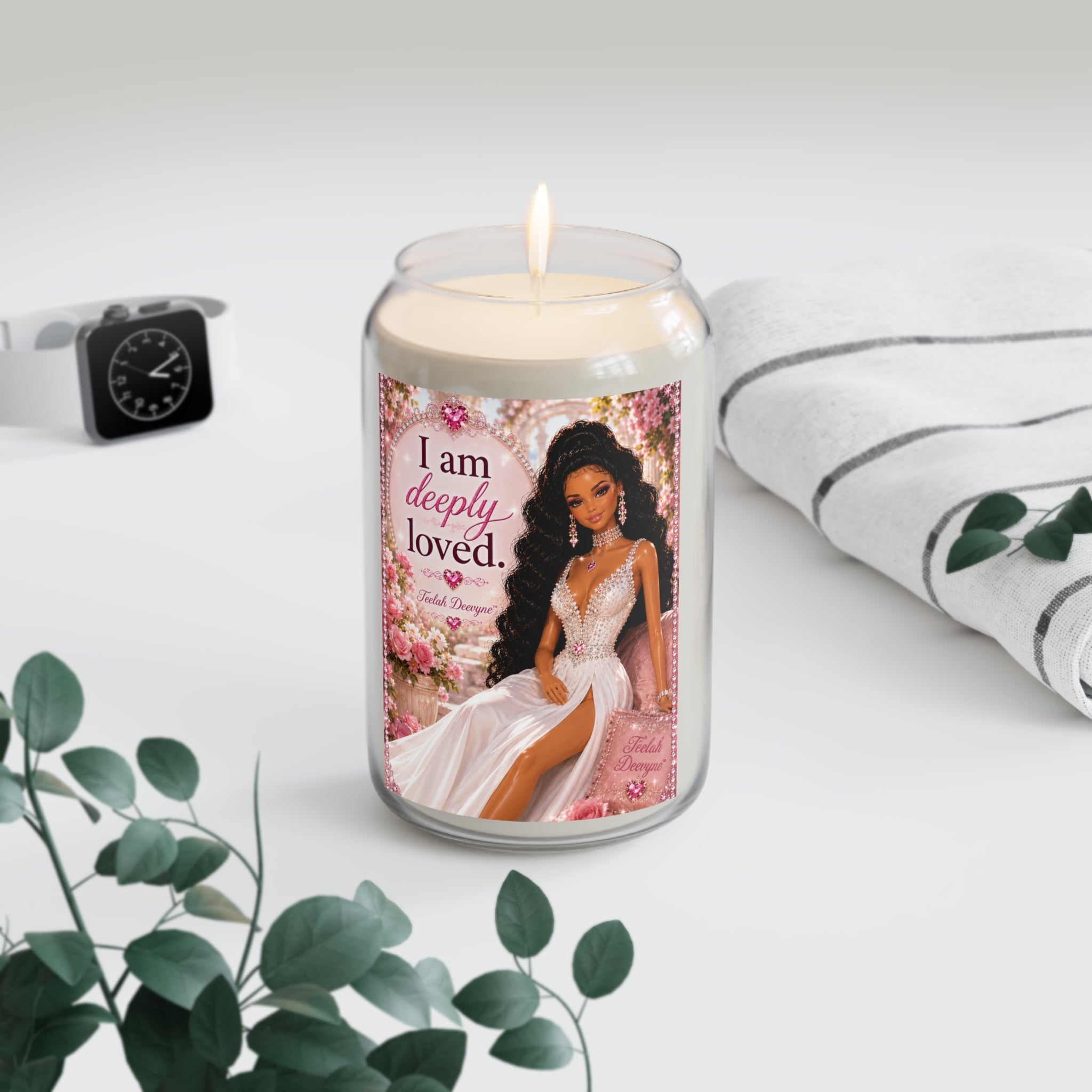 I Am Deeply Loved Doll Illustration Candle | Soy Candle 13.75oz
