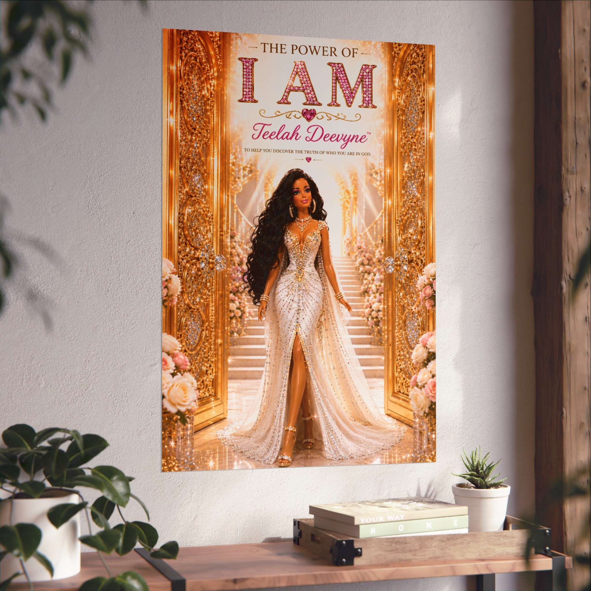 I AM Fine Art Poster — Inspirational Black Woman Empowerment Wall Art