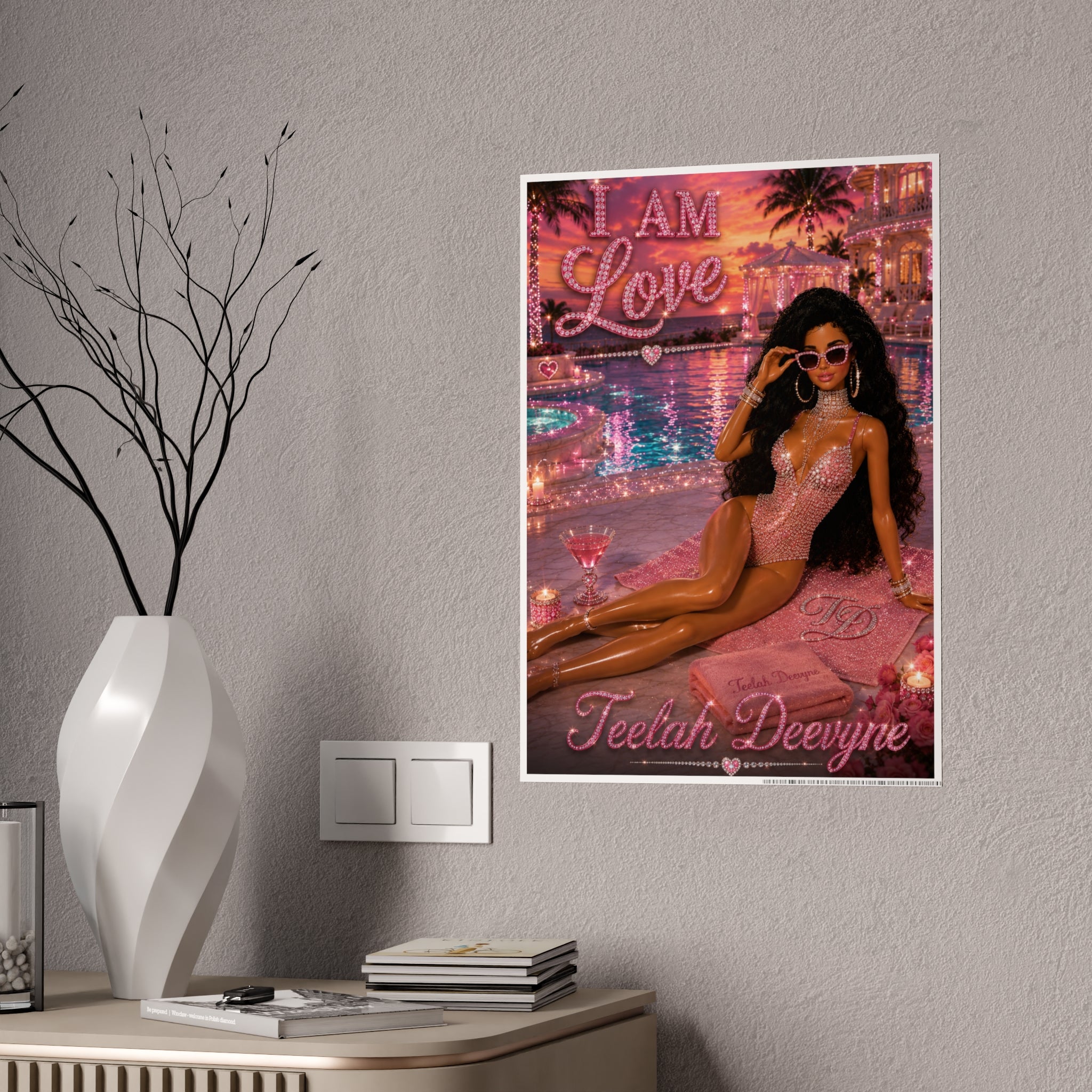 I Am Love Barbie-style Pinup Poster | Gloss Poster