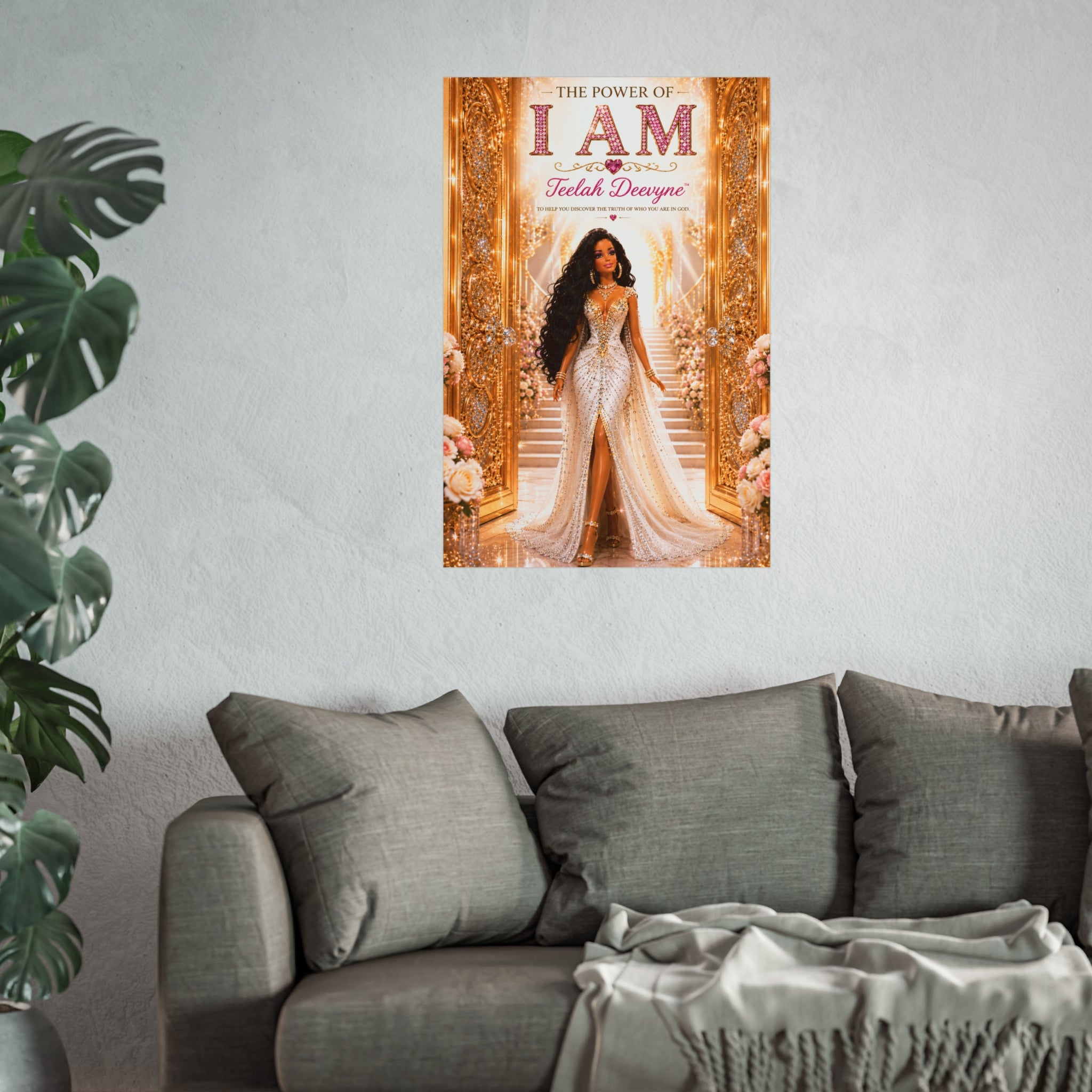 I AM Fine Art Poster — Inspirational Black Woman Empowerment Wall Art