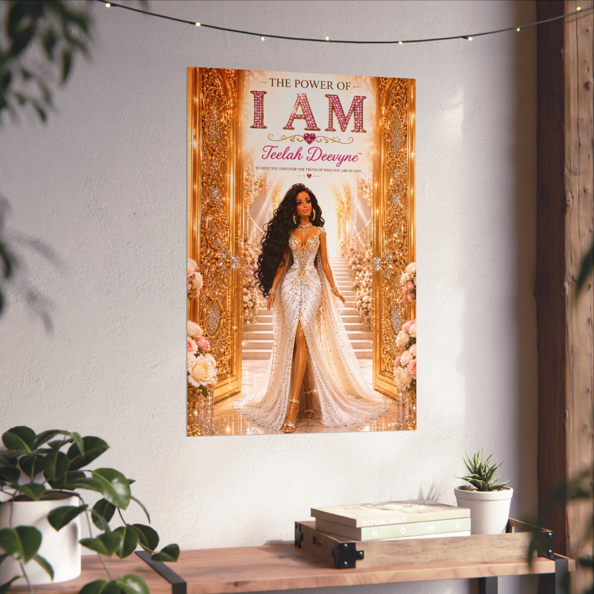 I AM Fine Art Poster — Inspirational Black Woman Empowerment Wall Art