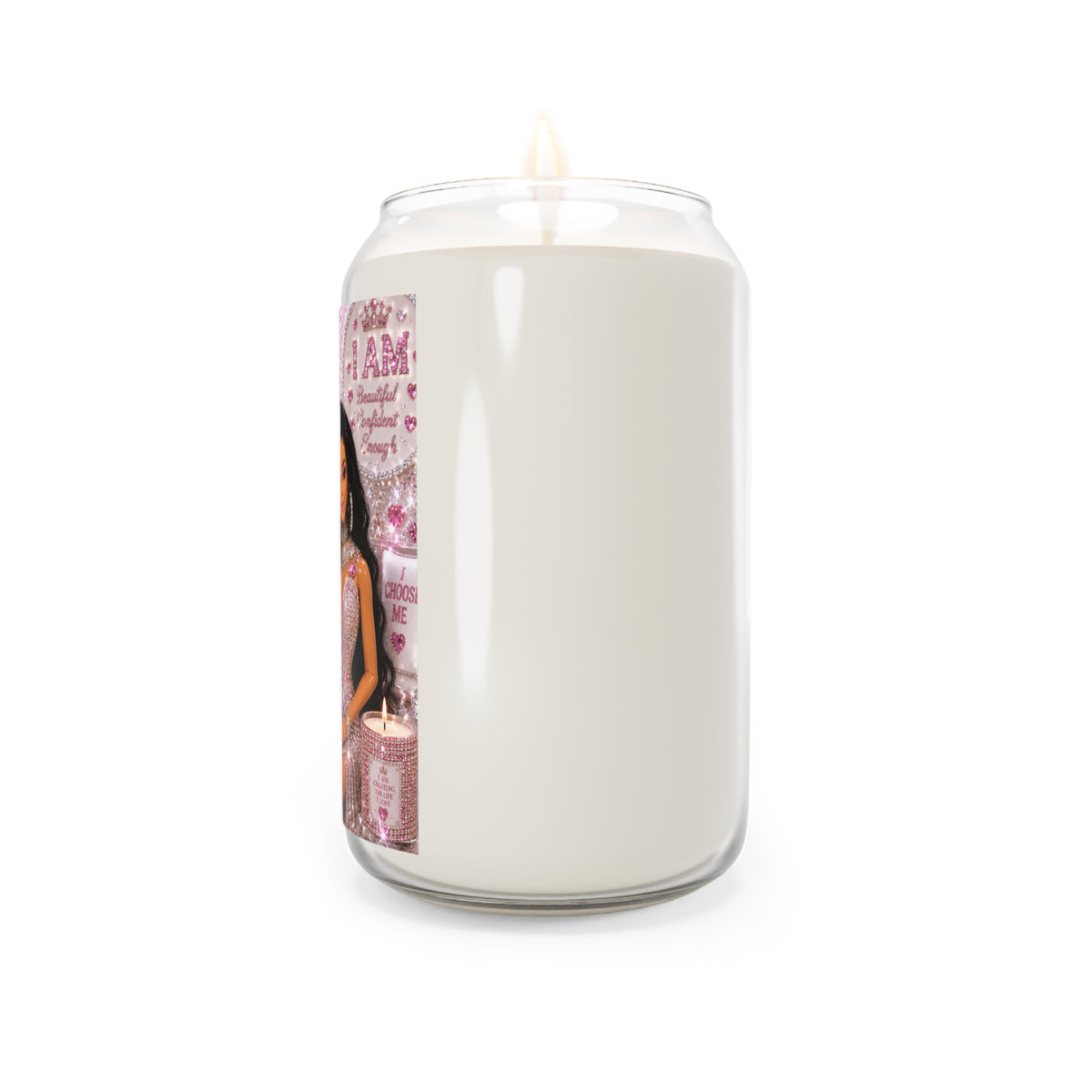 Affirmation Barbie Soy Candle — 'I Am' Inspirational Scented Candle (13.75 oz)