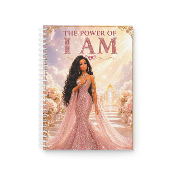 Spiral Notebook — "The Power of I AM" Inspirational Journal with Glamorous Woman Cover