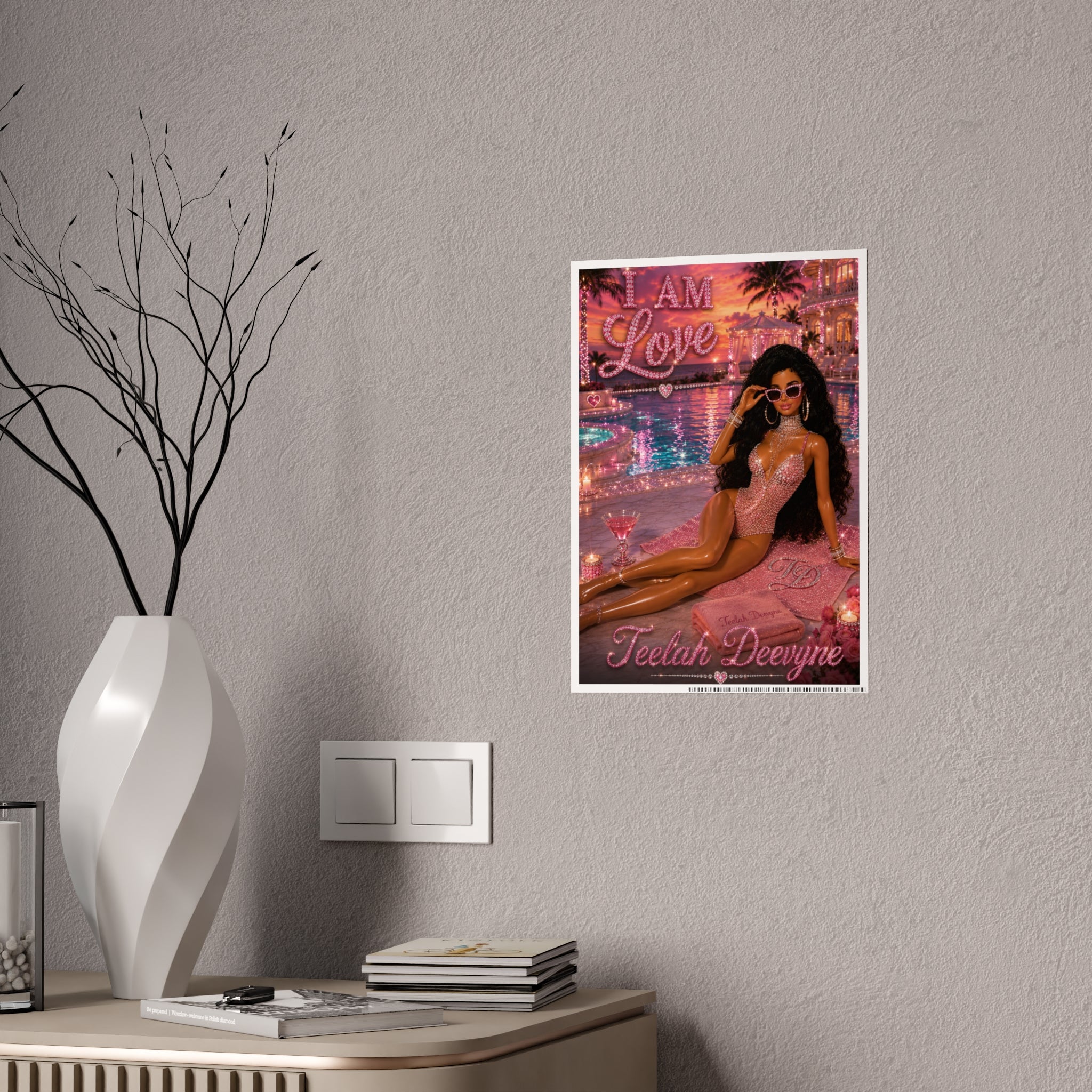 I Am Love Barbie-style Pinup Poster | Gloss Poster