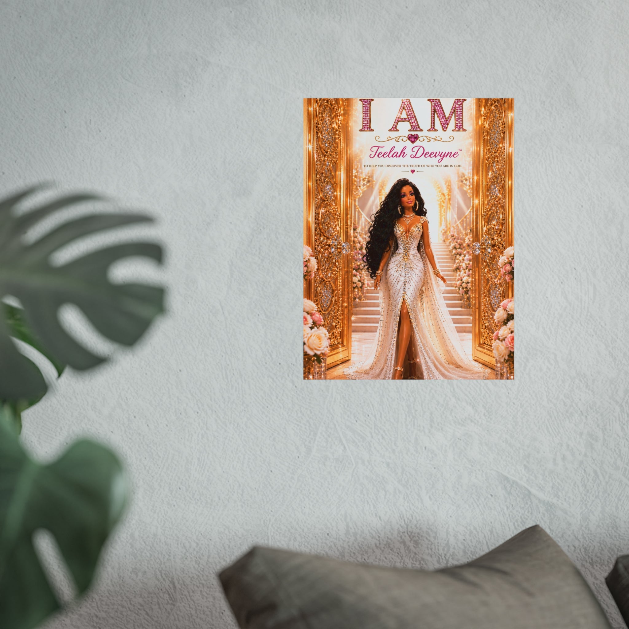 I AM Fine Art Poster — Inspirational Black Woman Empowerment Wall Art