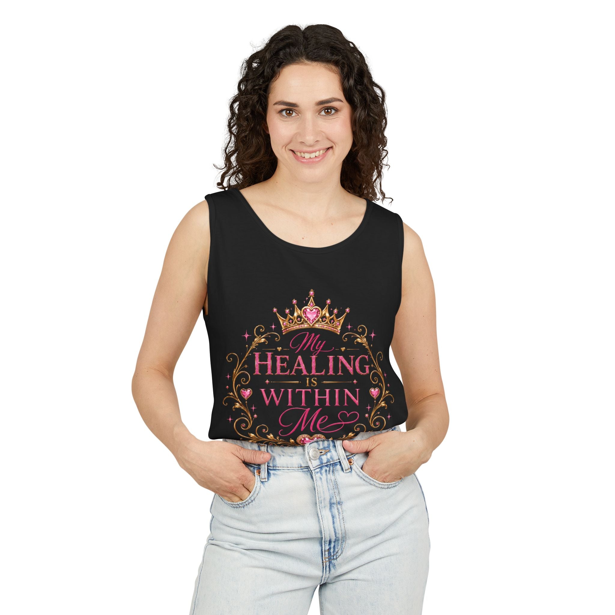 Healing Within Me Tank Top — Inspirational Women’s Spiritual Affirmation