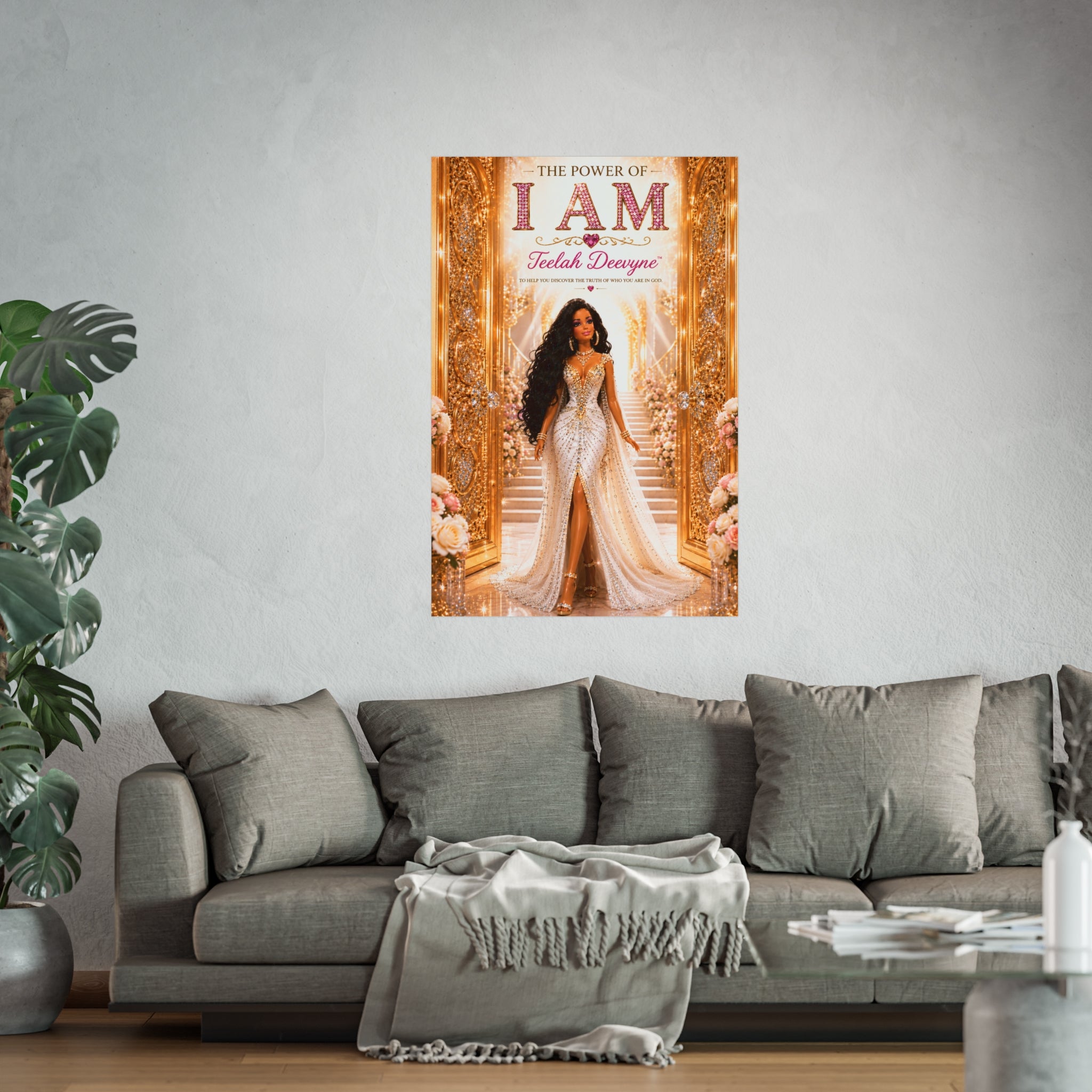 I AM Fine Art Poster — Inspirational Black Woman Empowerment Wall Art