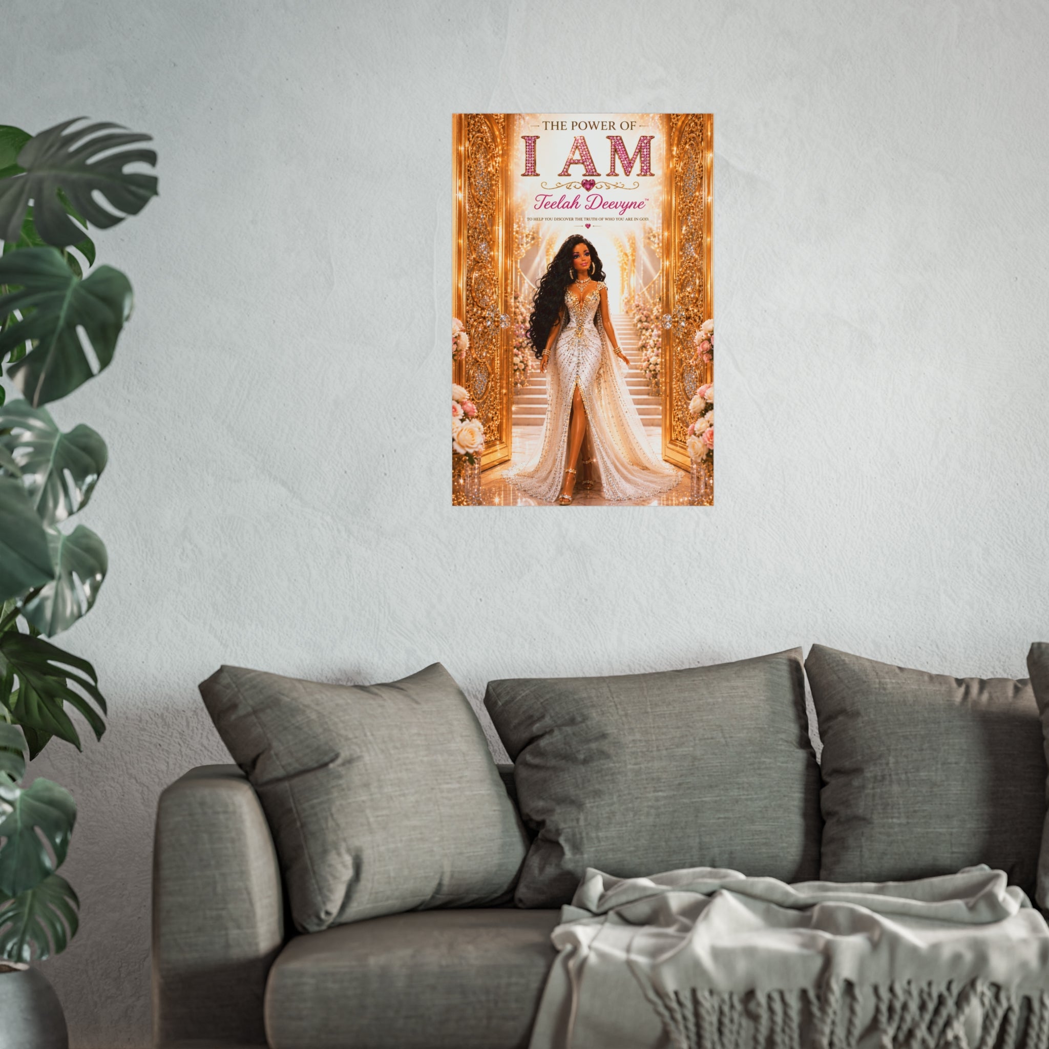I AM Fine Art Poster — Inspirational Black Woman Empowerment Wall Art