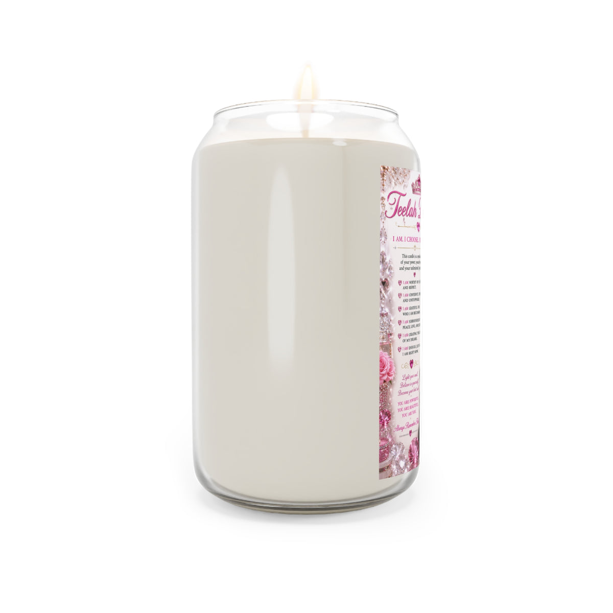 Affirmation Barbie Soy Candle — 'I Am' Inspirational Scented Candle (13.75 oz)