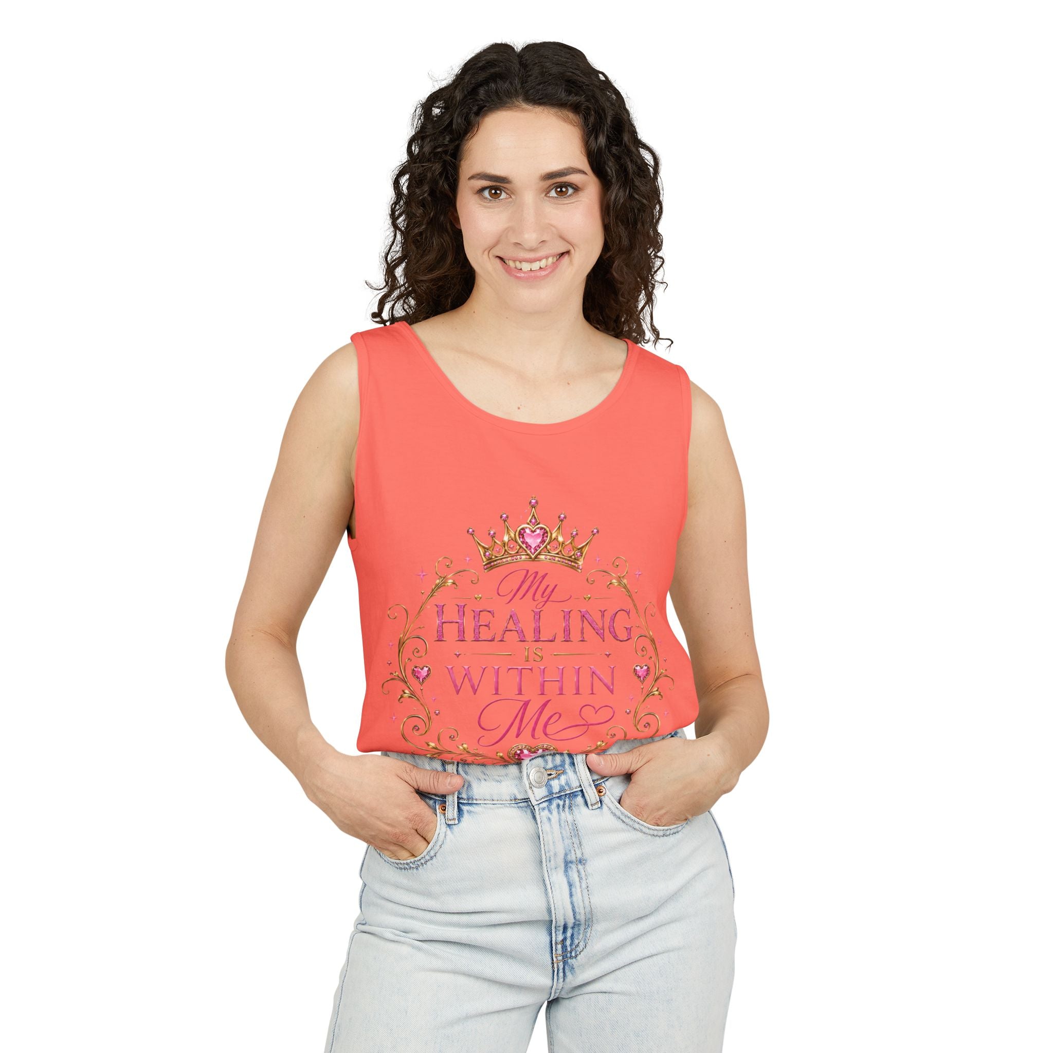Healing Within Me Tank Top — Inspirational Women’s Spiritual Affirmation