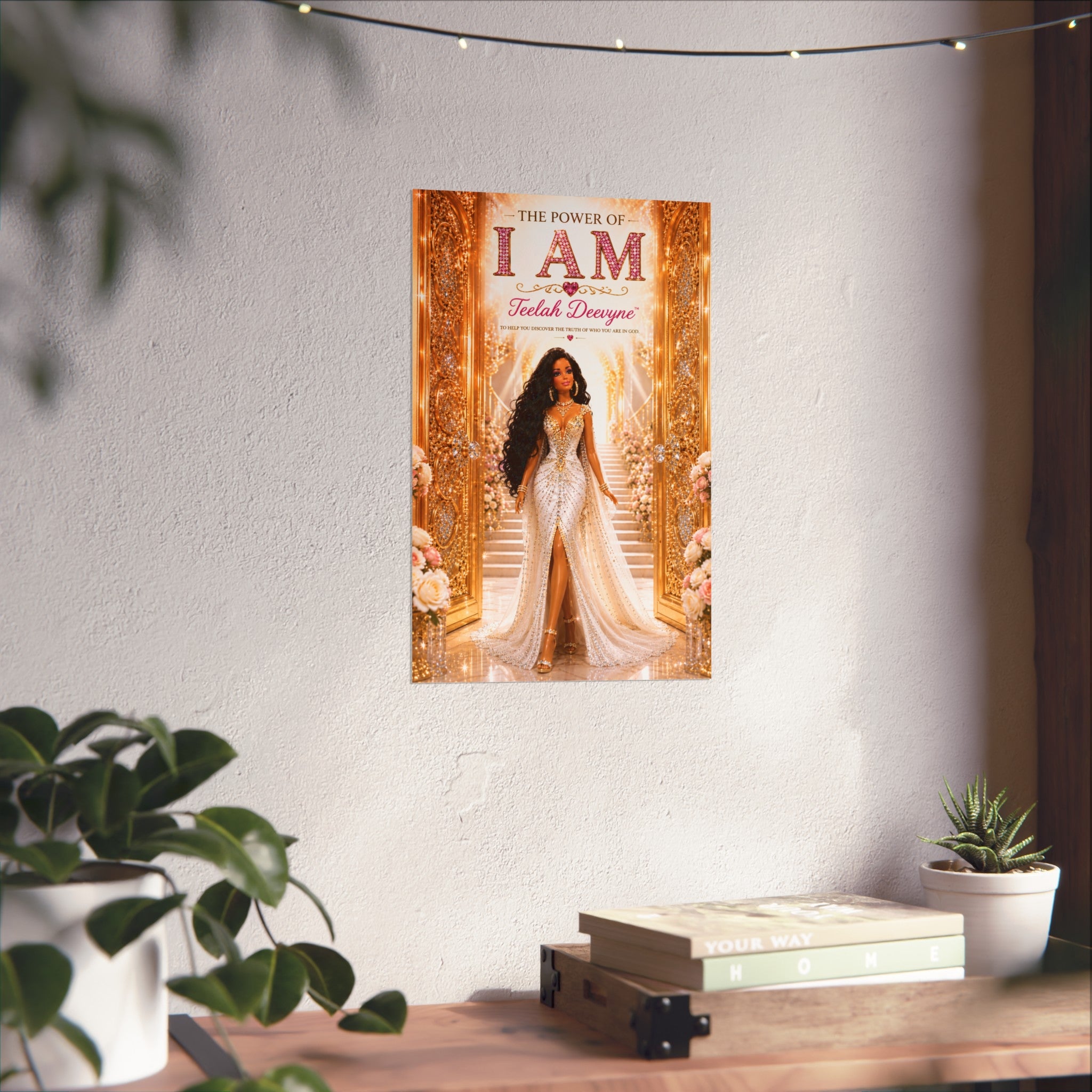 I AM Fine Art Poster — Inspirational Black Woman Empowerment Wall Art