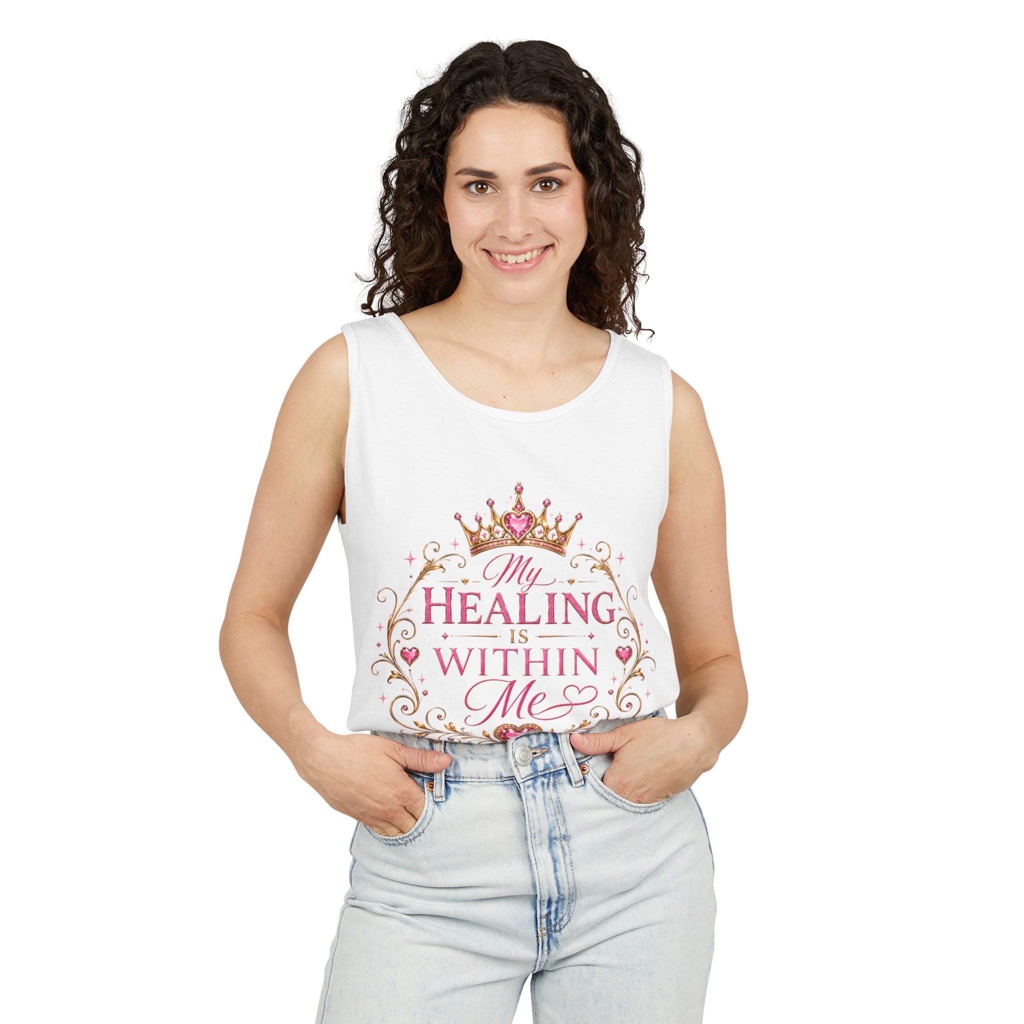 Healing Within Me Tank Top — Inspirational Women’s Spiritual Affirmation