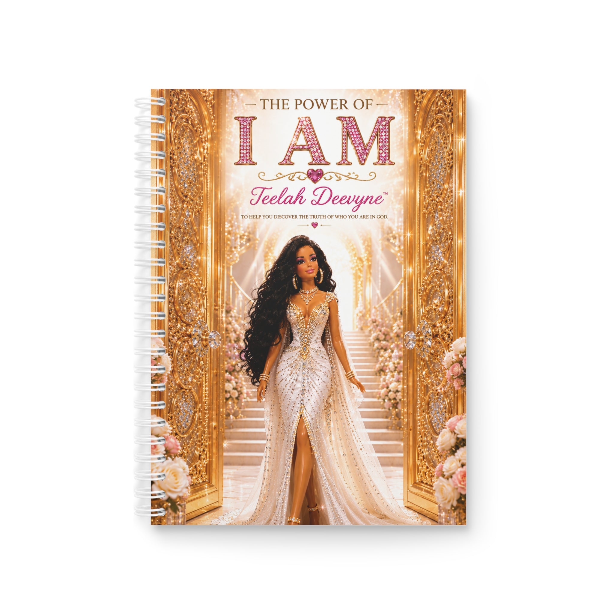 Spiral Notebook — "The Power of I AM" Teelah Deeryne Inspirational Journal