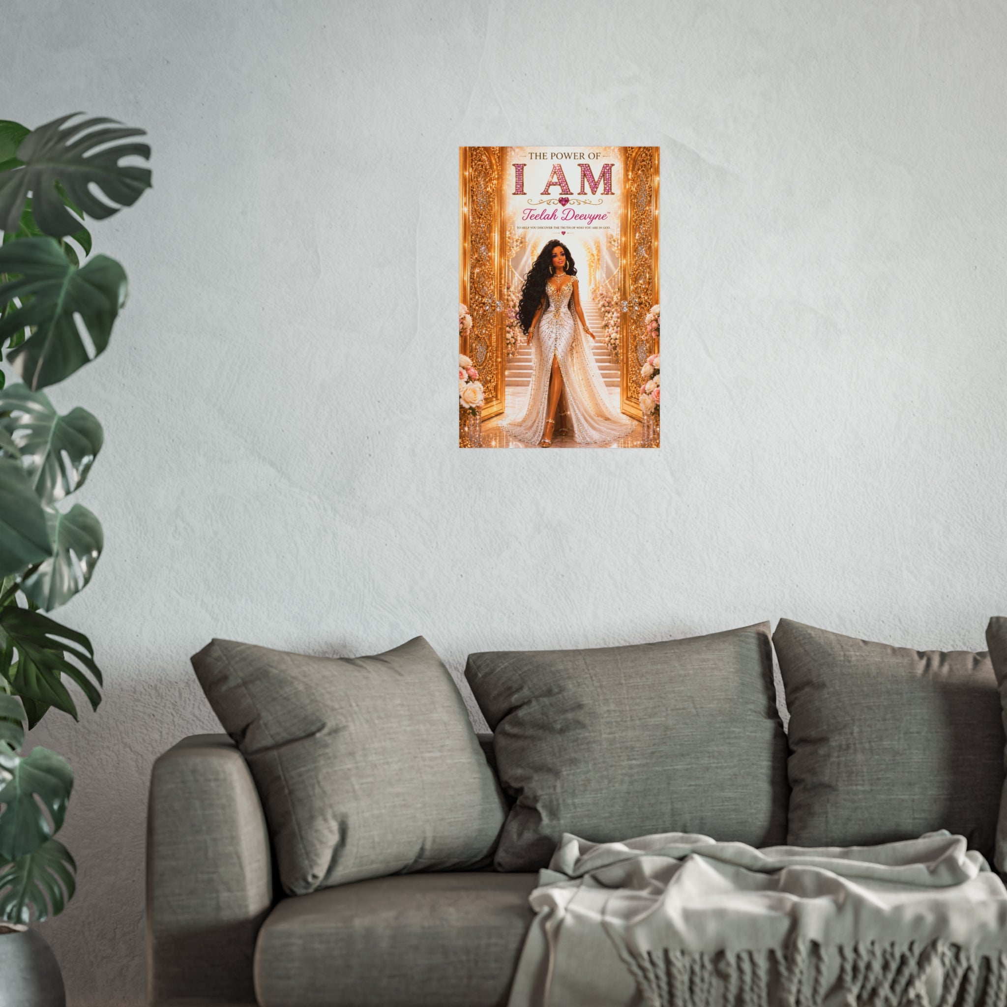 I AM Fine Art Poster — Inspirational Black Woman Empowerment Wall Art