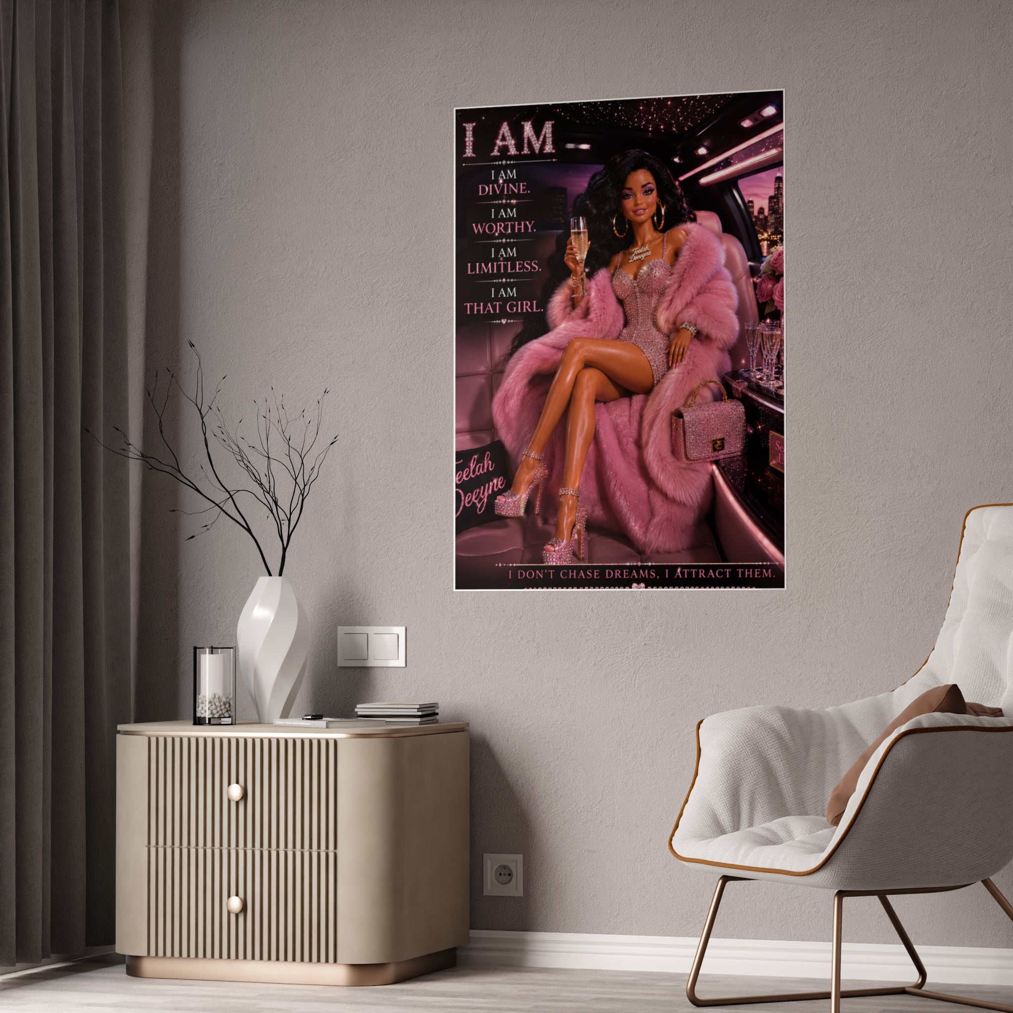 I Am Affirmations Gloss Poster