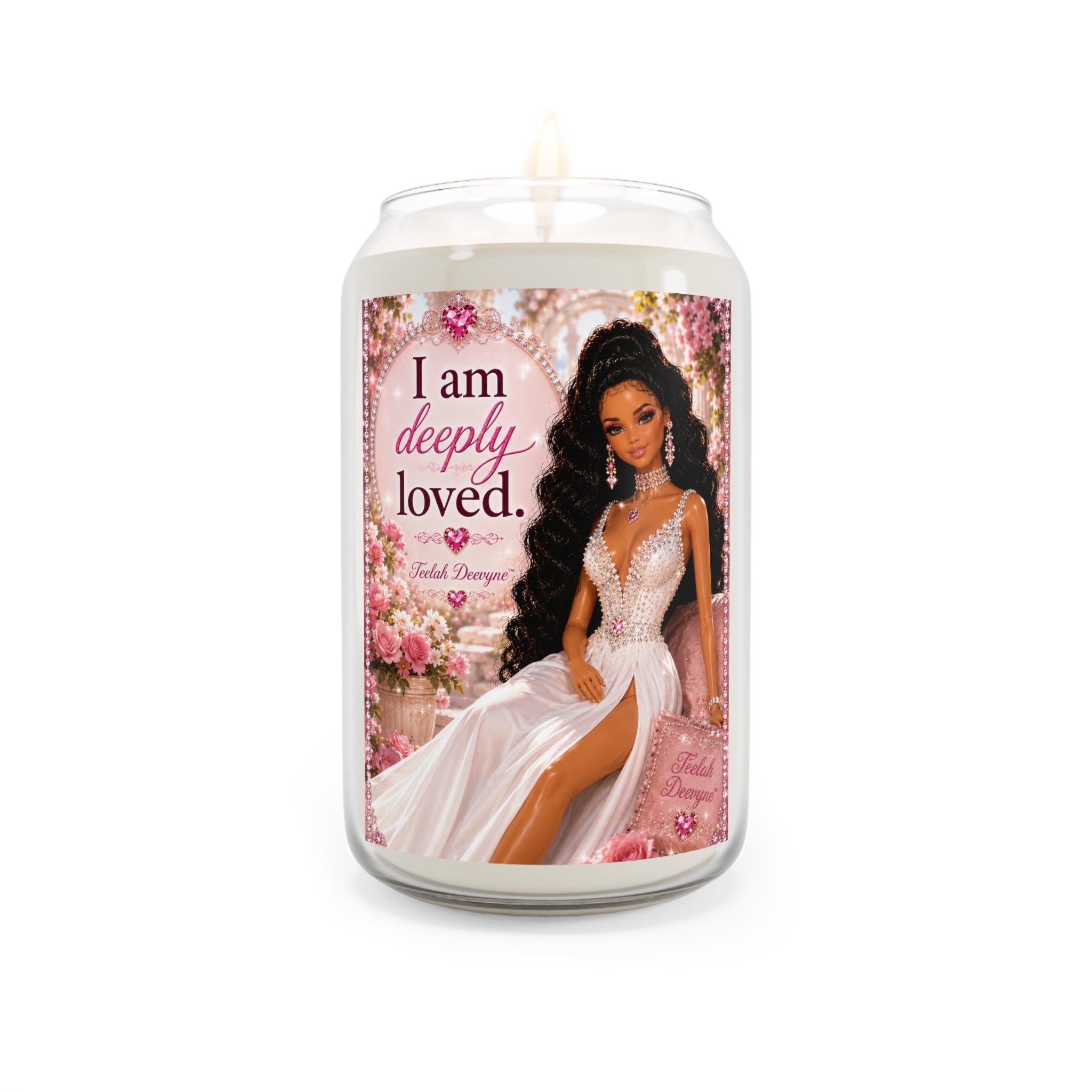 I Am Deeply Loved Doll Illustration Candle | Soy Candle 13.75oz