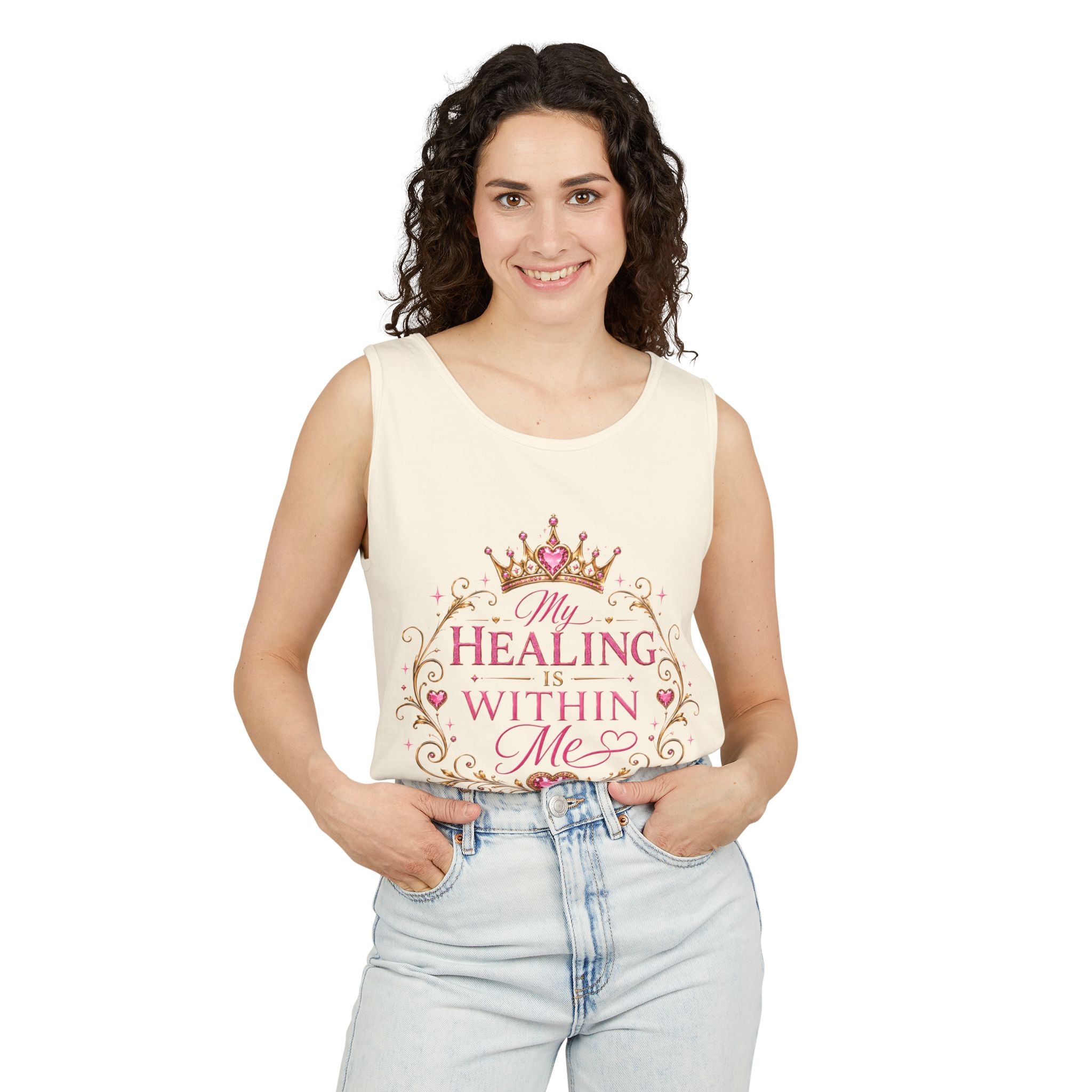 Healing Within Me Tank Top — Inspirational Women’s Spiritual Affirmation
