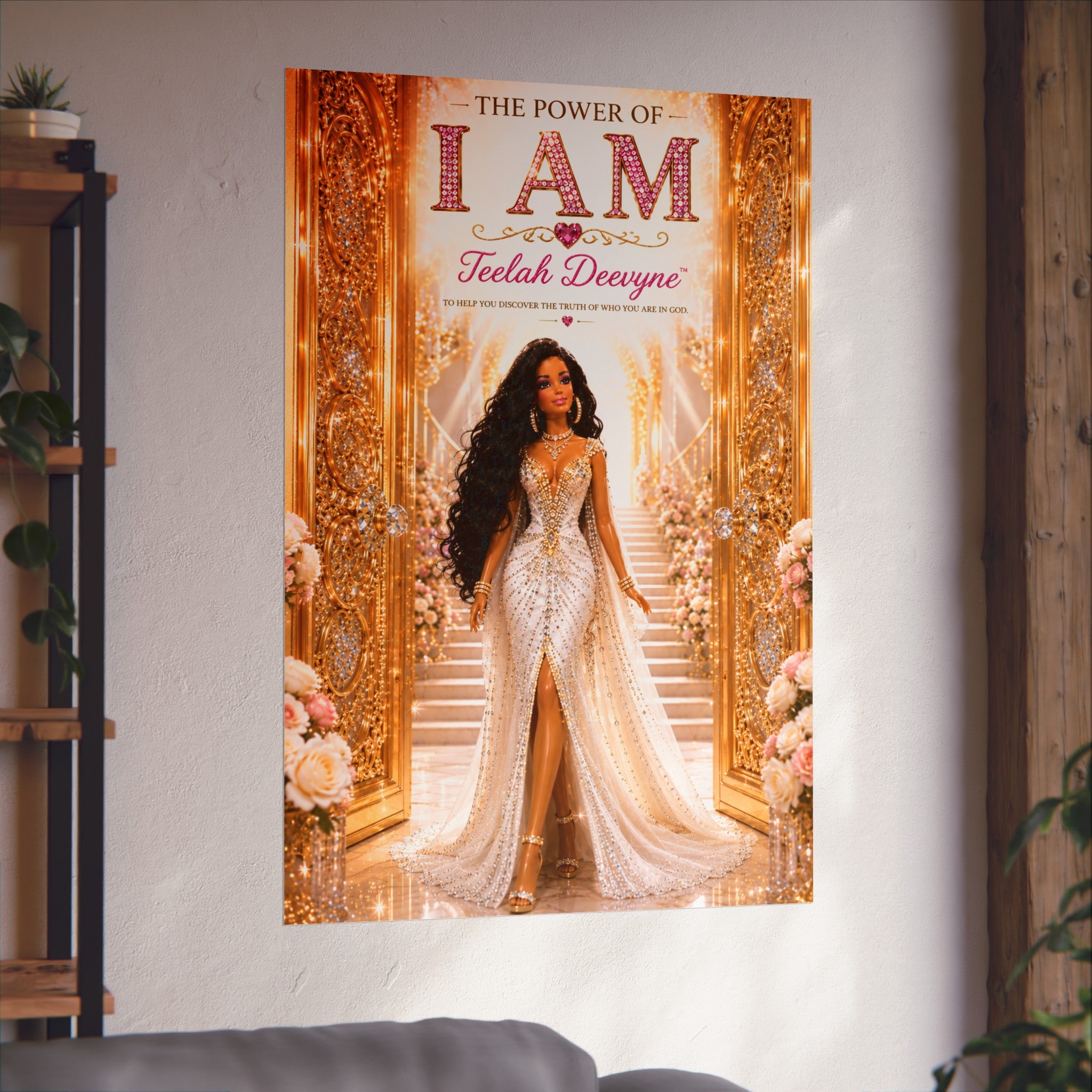 I AM Fine Art Poster — Inspirational Black Woman Empowerment Wall Art