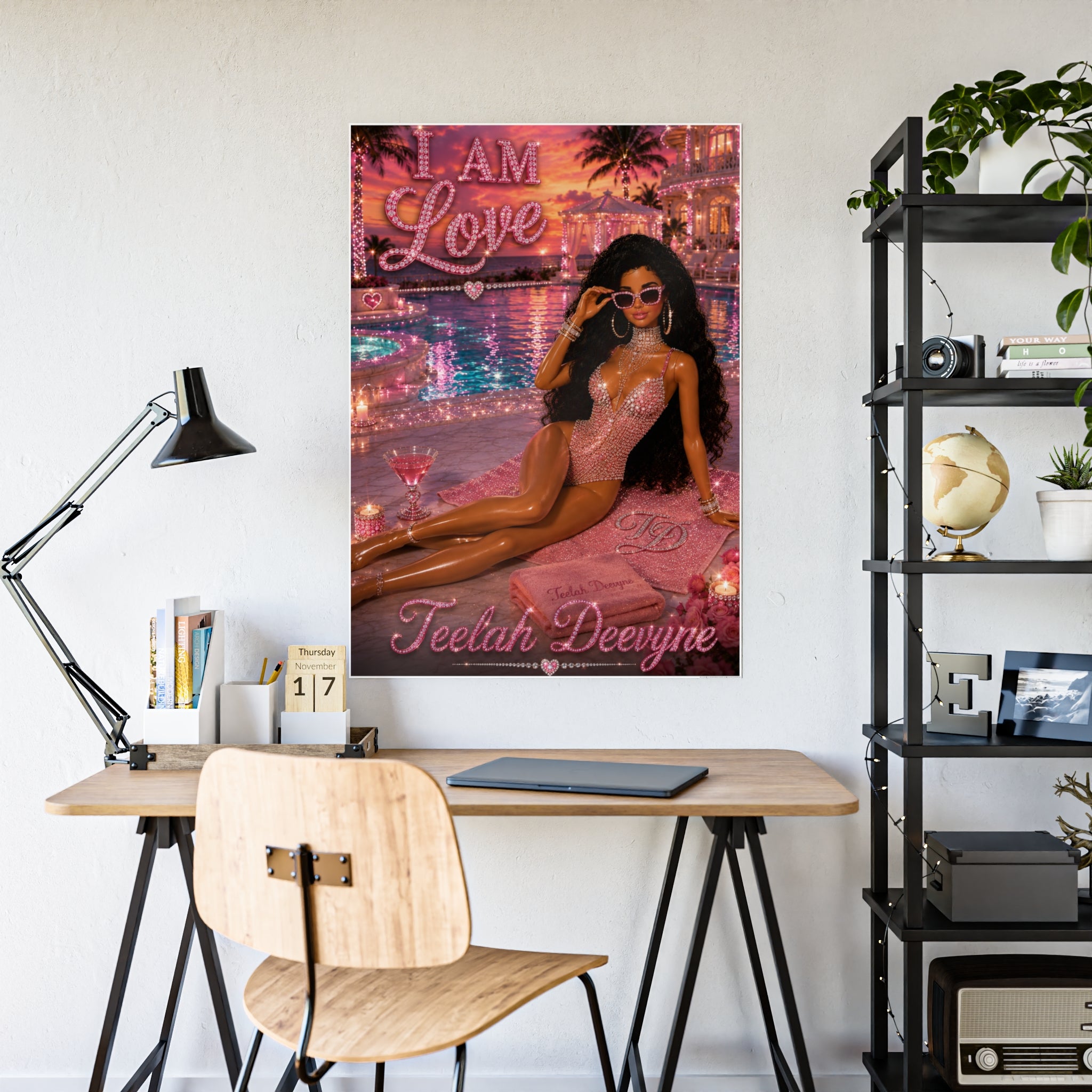 I Am Love Barbie-style Pinup Poster | Gloss Poster