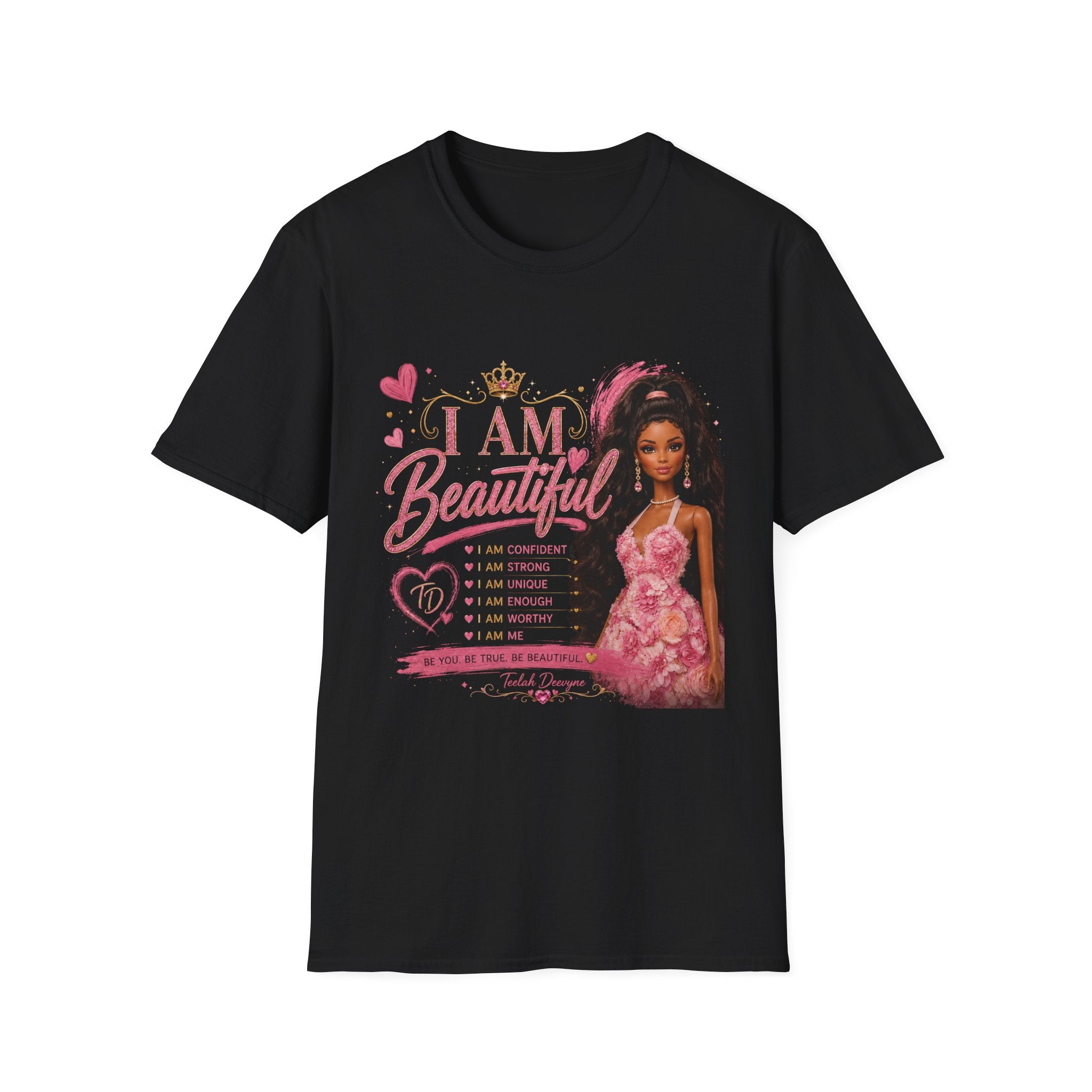 I AM Beautiful T-Shirt — Empowering Girl Power Tee