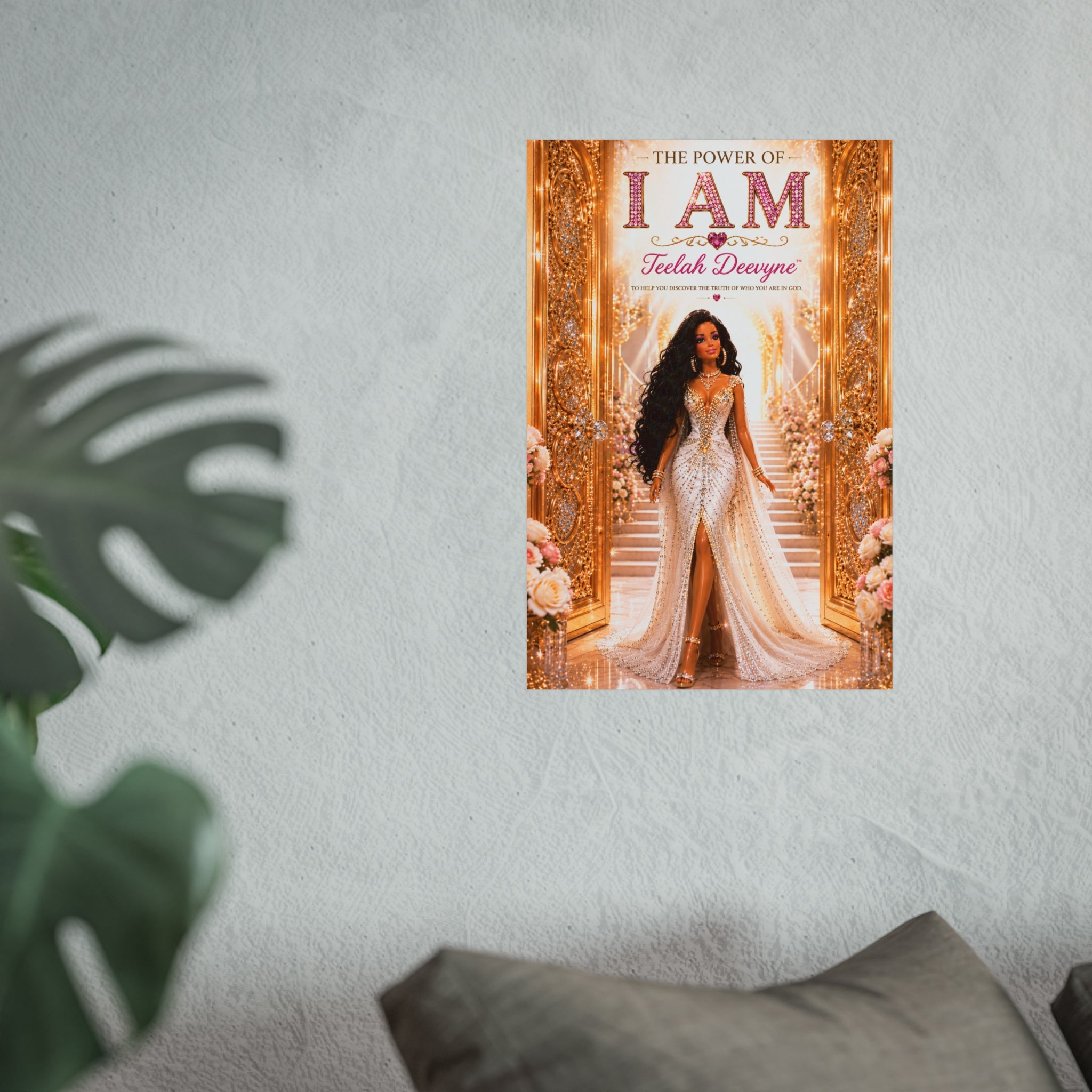 I AM Fine Art Poster — Inspirational Black Woman Empowerment Wall Art