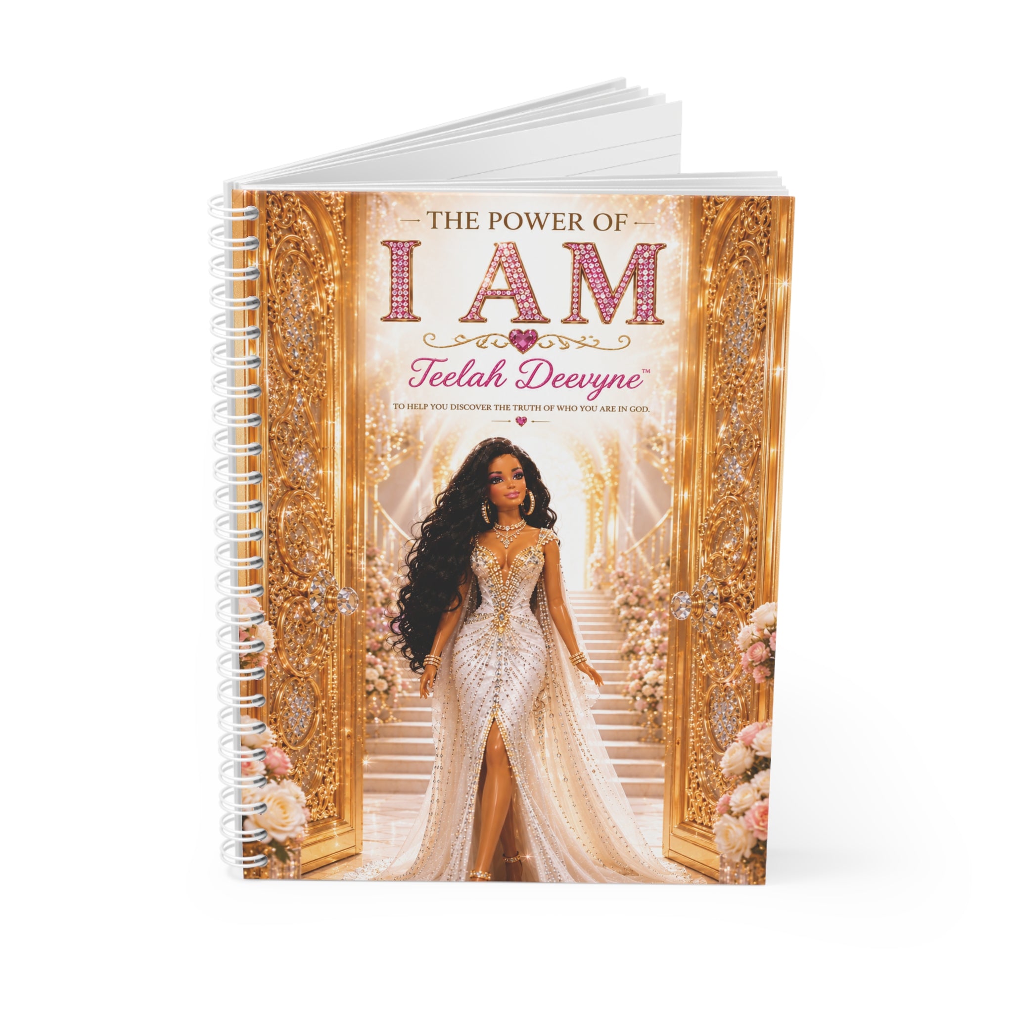 Spiral Notebook — "The Power of I AM" Teelah Deeryne Inspirational Journal